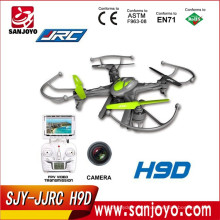 Jjrc h9d 2.4g controle remoto zangão 4ch 6 axis rc quadcopter helicópteros de rádio controle toys com câmera hd fpv transmissão de vídeo